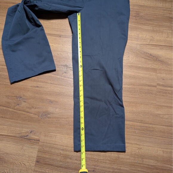 LL Bean Wrinkle-Free Bayside Pants Womens 14 Reg Classic Fit Chinos Blue - Picture 8 of 11